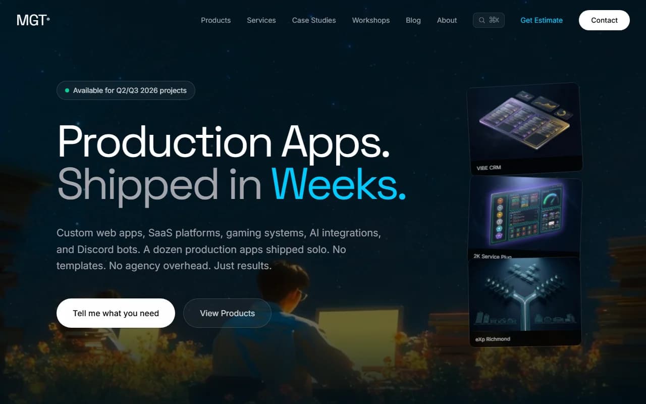 ModernGrindTech.com live homepage